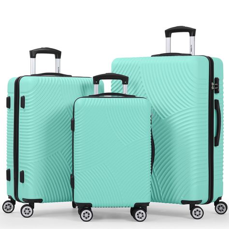 Sunbee Luggage Sets 3 Piece Hardshell Luggage Hardside Luggage Set Lightweight Suitcases with Spinner Wheels, TSA Lock Suitcase Stand, Hardside Luggage Sets, Cute Luggage, Hard Shell Luggage, 3 Piece Luggage Set, Lightweight Suitcase, Hardside Luggage, Suitcase Set, Spinner Luggage