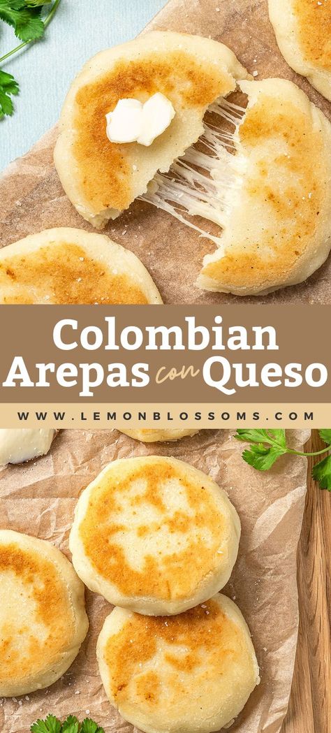 Columbian Recipes, Arepas Recipe, Colombian Food, Lemon Blossoms, Hispanic Food, Latin Food, It Goes On, Mexican Dishes, Best Recipe