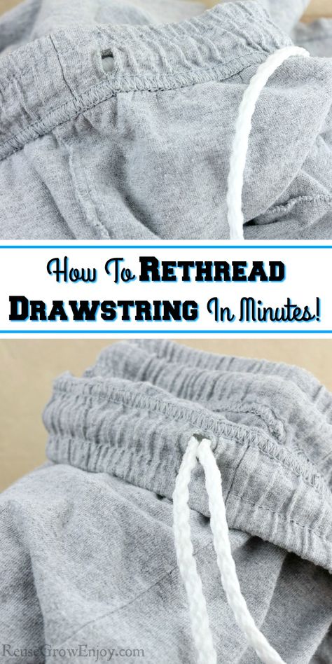 I am sure we have all had a time or two where our drawstring pulls out of our favorite hoodie or shorts. Learn how to thread drawstring in just minutes! Drawstring Hack, Easy Paper Crafts For Kids, How To Thread, Room Decor Crafts, Sell Easy, Home Decor Diy Crafts, Clothes Hacks, Drawstring Jacket, Making Life Easier