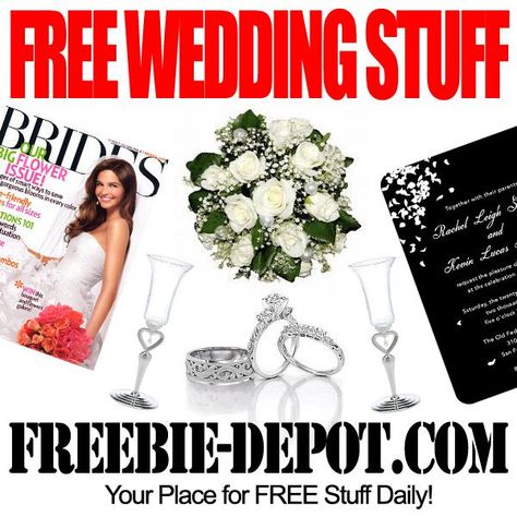 FREE Wedding Stuff | Freebie-Depot Wedding Freebies Free Stuff, Free Wedding Stuff, Wedding Website Ideas, Wedding Freebies, Wedding Web, Free Wedding Invitation Templates, Wedding Lounge, Second Wedding, Wedding Info