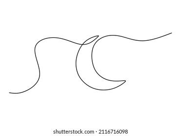 One Line Sun And Moon Tattoo, Moon Single Line Tattoo, Single Line Moon Tattoo, One Line Moon Tattoo, Single Line Art Tattoo, Single Line Illustration, Moon Tattoo Line, Crescent Moon Sketch, Moon Line Tattoo