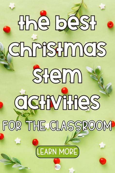 Get into the holiday spirit with our 4 fun Christmas and holiday themed STEM activities! These hands-on projects are perfect for class science time and holiday class parties. Ignite your child's curiosity and creativity this festive season. Check it out! Holiday Stem Activities Elementary, Christmas Tree Stem Activities, 3rd Grade Holiday Activities, Quick Stem Activities, Christmas Stem Activities Elementary, Christmas Steam Activities, Christmas Stem Projects, 3rd Grade Christmas Party, Kindergarten Stem Challenges