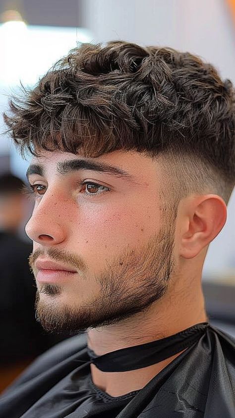 25 French Crop Haircuts That Redefine Sophistication Man Haircut Mid Length, Textured Crop Mens Haircut, French Fade Haircut, French Crop With Beard, Mens French Crop Haircut, French Crop Fade Haircut Men, Crop Fringe Men, Soccer Haircuts For Men, Skin Fade Textured Fringe