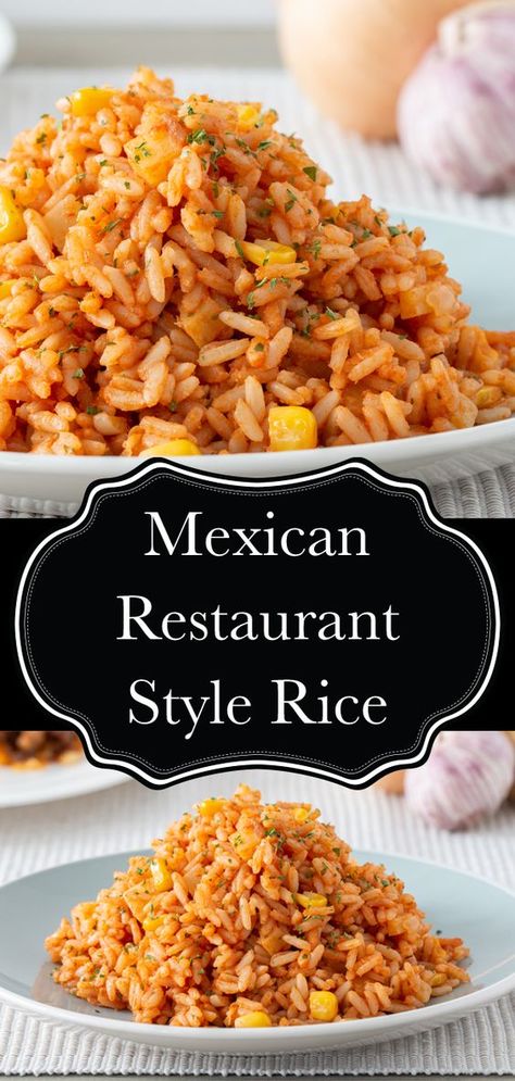 Mexican Rice Recipe Restaurant Style, Mexican Rice Restaurant Style, Fiesta Rice Recipe, Best Spanish Rice Recipe, Restaurant Style Mexican Rice, Mexican Rice Casserole, Vegetarian Mexican Recipes, Mexican Rice Easy, Spanish Rice Recipe