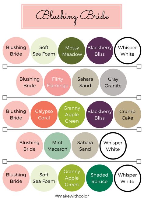 Color Inspiration - Part 4 - Mackenzie Makes Color Of The Week, Colour Combos, Color Psychology, Color Pairing, Pink Sand, Colour Combinations, Color Charts, Apple Green, Coordinating Colors