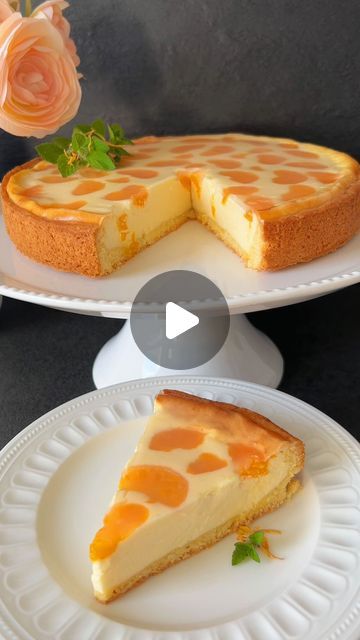 Food with Style 👩🏻‍🍳 on Instagram: "Tangerine Cheesecake Recipe 👩🏻‍🍳🍊 Indulge in the delightful taste of Tangerine Cheesecake. 🥧 Ingredients for the Shortcrust Pastry: - 200 g all-purpose flour (Type 405) - 75 g sugar - 1 egg - 75 g cold butter - 1 tsp baking powder 🍊 Ingredients for the Filling: - 500 g quark or cream cheese (low-fat, well-drained) - 2 eggs - 140 g sugar - 37 g cornstarch - 100 g sour cream (10% fat content) - 70 ml cream - liquid (32% fat content) - 70ml sunflower oil Cold Cheesecake Recipes, Tangerine Cheesecake, Mandarin Juice, Cheesecake Ingredients, Types Of Flour, Shortcrust Pastry, Cheesecake Recipe, 2 Eggs, 1 Egg