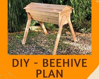 Bee Skep House, Beehive Diy, Diy Bee Hive, Beekeeping Diy, Bees House, Diy Beehive, Bee Hives Diy, Plan Bee, Cat House Plans