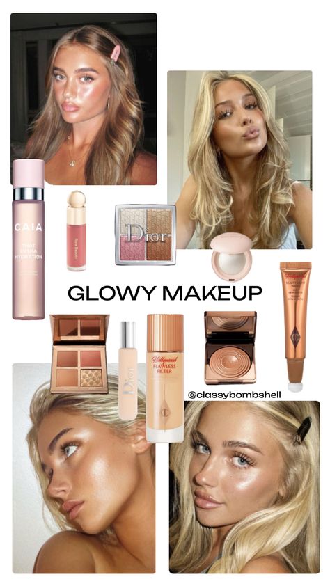 @classybombshell Scandinavian Makeup, Makeup Glowy, Makeup Tuts, Simple Makeup Tips, Smink Inspiration, Face Makeup Tips, Fancy Makeup, Makeup Needs, Models Makeup