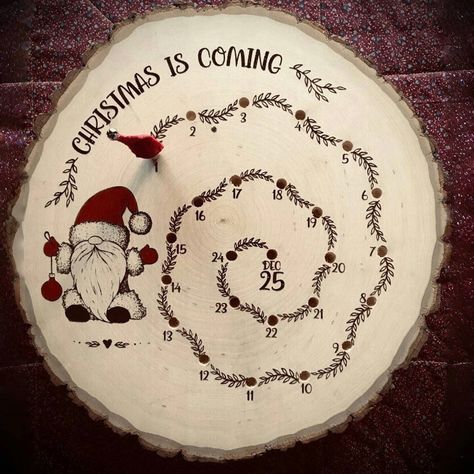 Diy Countdown Blocks, Cnc Christmas Gifts, Christmas Gifts To Sell Craft Fairs, Cute Christmas Countdown Ideas, Count Down To Christmas Ideas Diy, Christmas Etsy Ideas, Laser Christmas Gifts, Wood Burning Christmas Ideas, Laser Engraved Ornaments