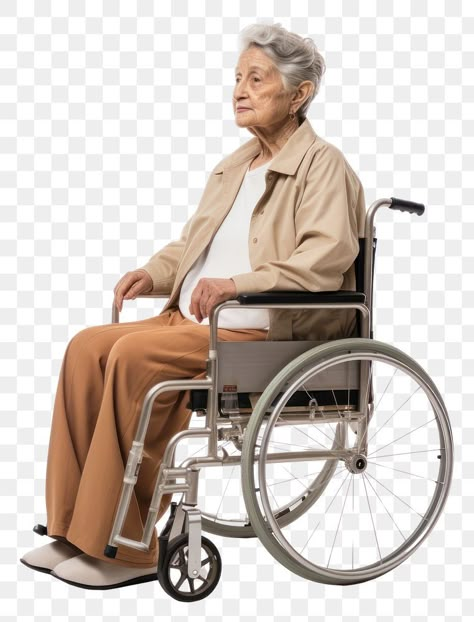 Wheelchair Reference, People Sitting Png, Aesthetic Person, People Cutout, People Png, People Figures, Old Person, Png Aesthetic, Reference Art