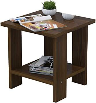 Bseack Small Coffee Table Side Table, Small Apartment Double Layer Storage Mini Solid Wood Telephone Table for Living Room Bedroom (Size : 121212.8 in) Shelf Bedside Table, Wood Sofa Table, Simple Side Tables, Cube Table, Coffee Table With Shelf, Bedroom Size, Bedroom Bedside Table, Small Coffee Table, Square Table