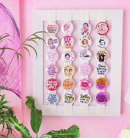 Pin Collection Displays, Button Display, Keychain Display, Collection Displays, Pin Display, Artist Alley, Diy Buttons, Diy Pins, Diy Cans