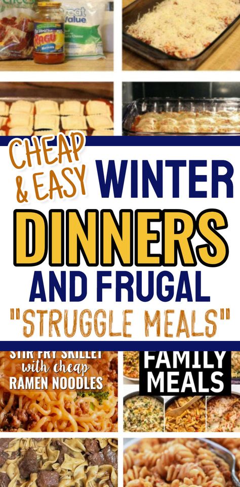 Cheap dinners for a family budget weekly meals menu planning - Struggle meals recipes easy winter dinner recipes for family main dishes comfort foods - lazy mom dinners dirt cheap meals for large families cheap easy meals frugal meal planning families 10 dollar dinners - quick easy weeknight school night dinners for picky eaters easy low mess dinner fast dinner recipes for cheap family meals Lazy Day Recipes Easy Meals, Cheap Meals Family Of 4, Cheap Dinners For A Family Instant Pot, Easy Cheap Crockpot Meals Families, Poor Man Dinners Cheap Meals, Low Budget Family Meals, Easy Meals That Make Good Leftovers, Easy Dinners On A Budget, Budget Friendly Dinner Ideas