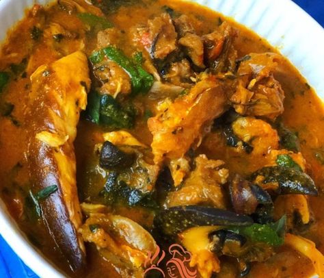 African Soups, Soup Quick And Easy, Igbo Language, Nigerian Soups, Food Nigerian, African Soup, Cameroon Food, Nigerian Soup, Ogbono Soup