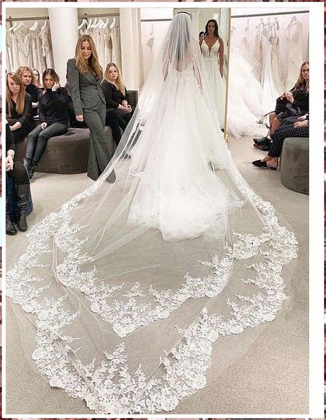 Make your big day even more special with a stunning wedding veil from Amazon. Mantilla Veil Wedding, Dramatic Veil, Wedding Veil Styles, Cathedral Wedding Veil, Lace Mantilla, Long Veil Wedding, Cathedral Bridal Veils, Cathedral Wedding Veils, Veil Styles