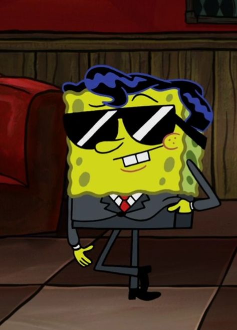 Funny Cartoon Pics Faces, Spongebob Pfp Aesthetic, Baddie Spongebob, Spongebob With Glasses, Sponge Bob Funny, Spužva Bob, Spongebob Cool, Spung Bob, Funny Pp