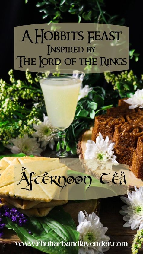 recipe for lembas bread, Miruvor an elvish elixir, Beorn's spiced mead honeycake Hobbit Afternoon Tea, Hobbit Day Meal Plan, Homey Food Recipes, Elvish Food, Hobbit Picnic Food, Hobbit Meals Recipes, Elven Lembas Bread, Hobbit Meal Schedule, Hobbit Inspired Food