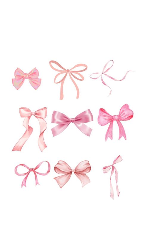 Coquette Pink Wallpaper Desktop, Cute Home Screen Wallpaper, Bow Wallpaper, Bubbles Wallpaper, Vintage Png, Girly Wall Art, Flower Iphone Wallpaper, Poster Room, Pink Bows