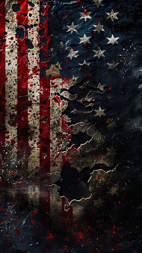 4th Wallpaper, Bleach Painting, American Flag Painting, Americana Aesthetic, American Flag Wallpaper, Money Tattoo, Military Wallpaper, Blood Splatter, Flag Wallpaper