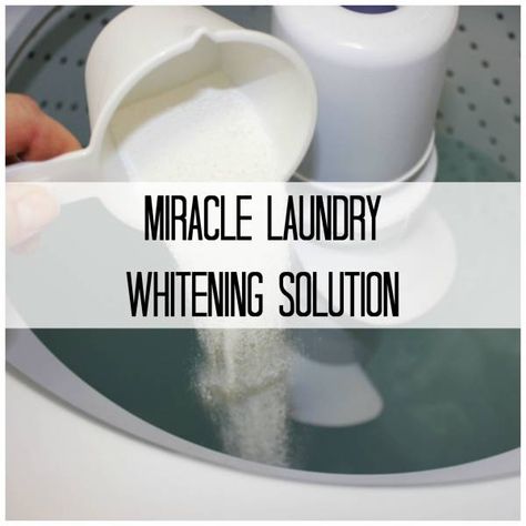 The Secret To Getting Whiter Whites In Your Laundry – Home and Garden Whiten White Clothes, How To Bleach Whites, Cleaning White Clothes, Laundry Whitening, Washing White Clothes, Whiter Whites, How To Whiten Clothes, Dingy Whites, Brighten Whites