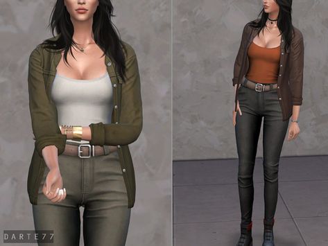 Darte77's Open Shirt (Tank Top) (Fixed!) Sims 4 Survival Clothes, Sims 4 Adventure Cc, Sims 4 Apocalypse Clothes, Sims 4 Cc Dystopian Clothes, The Sims 4 Cc Tank Top, Sims 4 Cc Adventure Clothes, Sims 4 Cc Survival Clothes, Sims 4 Darte77, Sims 4 Soldier Cc