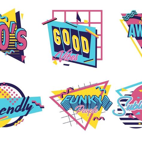 I will create 80s 90s logo typography Handmade Logo Design, Badge Logo Design, 80s Logo, 90s Logo, Typography Design Inspiration, 90s Logos, Handmade Logo, Signature Logo Design, Logo Typography