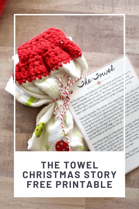 Free Printable Christmas Towel Story + Gift Idea - The Benson Street Hand Soap And Towel Gift Ideas Christmas, Christmas Story Gifts, Towel And Soap Gift, Christmas Towel Poem Free Printable, The Towel Poem Christmas, Christmas Tea Towel Gift Ideas, Hand Towel Christmas Gift Ideas, Tea Towel Christmas Gift, Kitchen Towel Christmas Gift Ideas