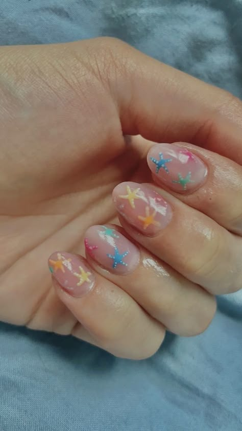 Hawaii Nails, Cruise Nails, Florida Nails, Beachy Nails, Simple Gel Nails, Summery Nails, Short Acrylic Nails Designs, Beach Nails, Girls Nails