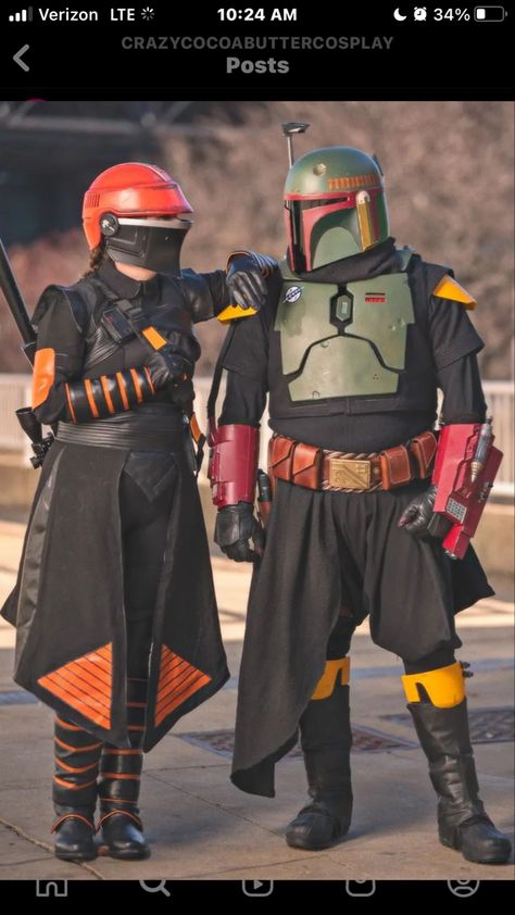 Mandolorian Armor, Boba Fett Cosplay, Boba Fett Mandalorian, Boba Fett Costume, Mandalorian Costume, Bobba Fett, Star Wars Couples, Bo Katan, Mandalorian Cosplay