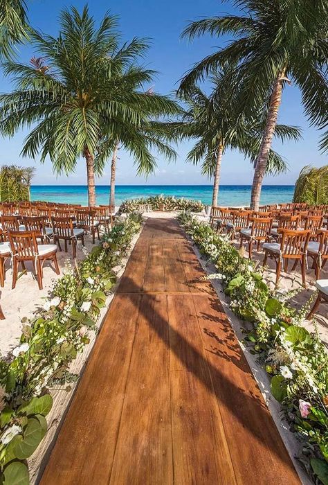 Mexico Wedding Venue, Dream Beach Wedding, Riviera Maya Weddings, Tropical Beach Wedding, Beach Wedding Reception, Wedding Venues Beach, Beach Wedding Inspiration, Wedding Beach Ceremony, Rustic Wedding Venues