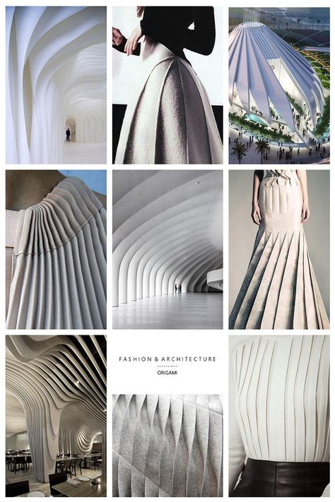 Moodboard For Fashion Design, Architectural Fashion Inspiration, Geometric Mood Board, Fashion Architecture Inspiration, Architecture In Fashion, Moodboard Fashion Design Inspiration, Inspiration Board Fashion, Architectural Fashion Design, Architecture Fashion Inspiration