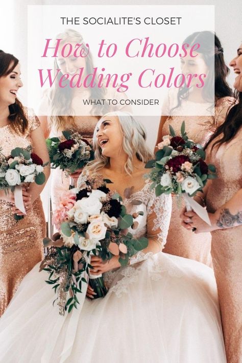 How to choose wedding colors and palette for your event #weddings June Bridal Party Colors, How To Choose Your Wedding Colors, September Wedding Ideas Color Palettes, Wedding Ideas August, Summer Rustic Wedding Ideas Color Schemes, June Wedding Ideas Color Palettes, June Bridesmaid Dresses Color Palettes, Wedding Colors For June, Boho Wedding Colors Palette Summer