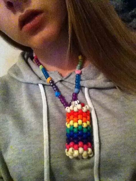 Kandi lighter holder necklace Kandi Lighter Holder, Kandi Kids, Lighter Holder, Kandi Necklace, Kandi Inspo, Kandi Kid, Light Holder, Rave Outfits, Perler Beads