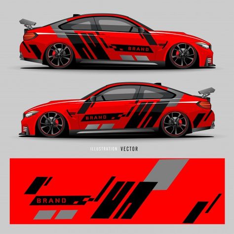 Car decal. abstract lines with gray back... | Premium Vector #Freepik #vector #car #sticker #auto #race Car Graphics Decals, Car Vinyl Graphics, Car Sticker Ideas, Mobil Mustang, E36 Coupe, Car Stripes, Car Sticker Design, Custom Cars Paint, Truck Stickers