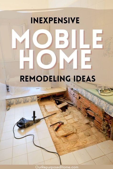 Organizing Ideas For Mobile Homes, Diy Add On Room To Mobile Home, Updating Trailer Mobile Homes, Mobile Home Furniture, 1989 Mobile Home Remodel, Renovating Mobile Home Diy, Diy Home Improvement Mobile Home, How To Remodel A Mobile Home Diy, Flipping A Mobile Home