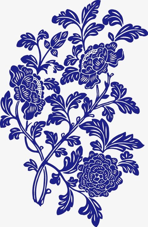 Blue Pottery Designs Pattern, Blue And White Paintings, Chinese Porcelain Pattern, Blue Pottery Designs, Blue White Pattern, Blue And White Print, White Png, Blue And White Pattern, Islamic Art Pattern