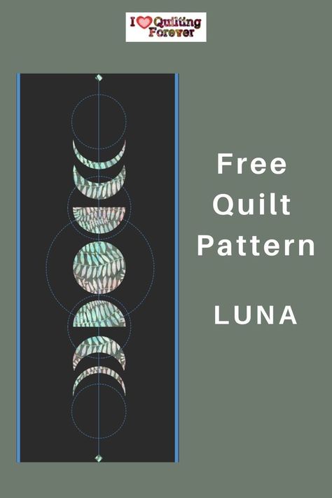 Free Quilt Pattern Luna Bat Quilt Block, Free Quilt Patterns For Beginners, Quilt Patterns For Beginners, Small Quilt Projects, Moon Quilt, Quilting 101, Landscape Quilts, Quilt Tutorial, Beginner Quilt Patterns