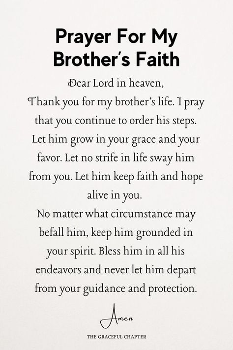 Praying For My Brother, Prayers For My Brothers Healing, Brother Bible Verse, Prayers For Brother Healing, Prayer For My Brother Strength, Prayer For My Brother Healing, Prayers For Siblings, Prayers For My Father, Prayer For Brother