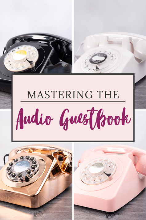 a guide for using the audio guestbook Audio Guest Book Wedding, Guest Books Ideas, Audio Guest Book, Books Ideas, Guest Book Wedding, Book Wedding, Ideas For Wedding, Guest Experience, Guest Book Sign