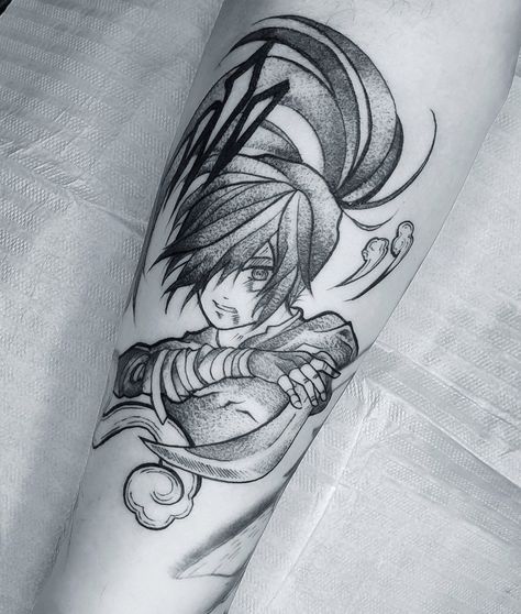 Tatto Dororo Tattoo Ideas, Amazing Tattoos, Anime Tattoo, Tattoos Women, Leg Tattoos Women, Tattoos Designs, Tat Ideas, Naruto Anime, Anime Tattoos