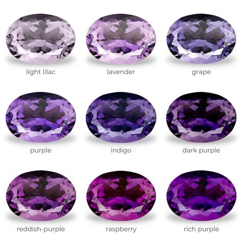 Gemstones Chart, Amethyst Properties, Purple Gems, Purple Diamond, Amethyst Color, Ring Stone, Amethyst Jewelry, February Birthstone, Pink Amethyst