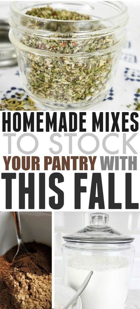 Homemade Dry Mixes, Stock Your Pantry, Homemade Spice Mix, Homemade Pantry, Spice Mix Recipes, Homemade Mixes, Diy Spices, Homemade Spices, Homemade Seasonings