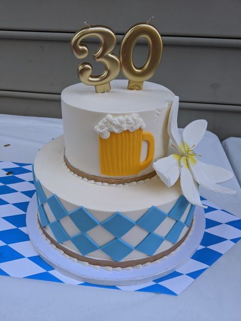 30th birthday Oktoberfest Themed party Oktoberfest Party, Party Cake, 30th Birthday, Party Cakes, Themed Party, Diaper Cake, First Birthdays, Party Themes, Birthday Cake