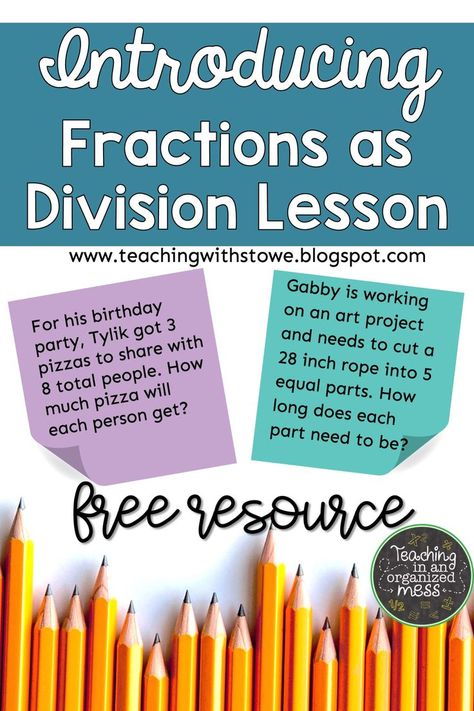 Division Lesson, Fractions As Division, Introducing Fractions, Understanding Fractions, Division Activities, Dividing Fractions, Equivalent Fractions, Fifth Grade Math, Powerpoint Lesson