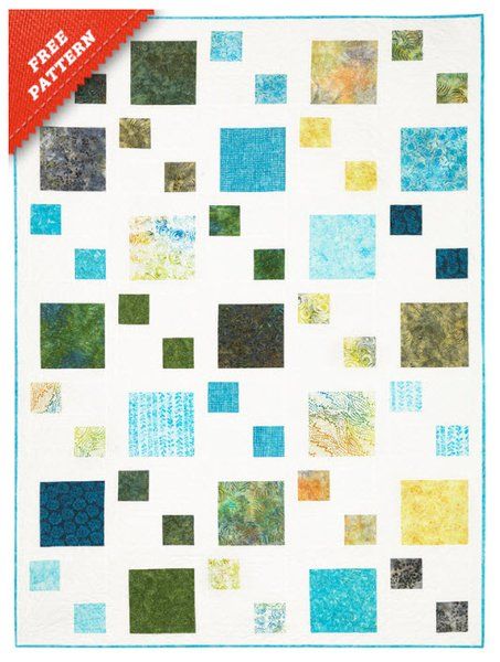 Pebble Path Free Quilt Pattern by Timeless Treasures Quilting Projects Free, Pebble Path, Easy Quilting Projects, Charm Pack Quilt Patterns, Charm Square Quilt, Easy Quilting, Quilt In A Day, Cozy Quilts, Strip Quilts