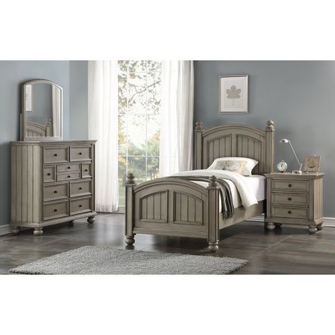 Wainscot Paneling, California King Bedroom Sets, Twin Bedroom Sets, Low Profile Bed, Arched Headboard, Wainscoting Panels, Twin Bedroom, King Bedroom Sets, Bed Dimensions