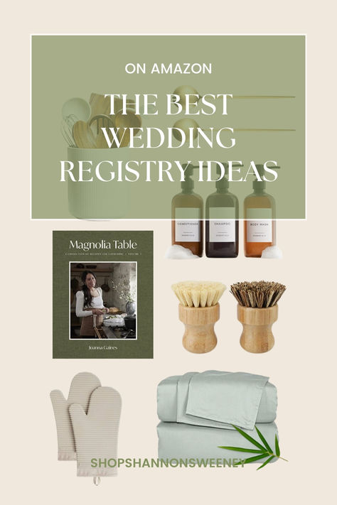 Wedding Registry gift ideas on amazon! What To Put On Your Registry Wedding, Bridal Shower Gift Registry Ideas, Wedding Registry Ideas For Men, Wedding Registry Checklist Amazon, Best Registry Items Wedding, Wedding Guest Registry Ideas, Gift Registry Ideas Wedding, Wedding Gift Registry List, Amazon Wedding Registry Ideas