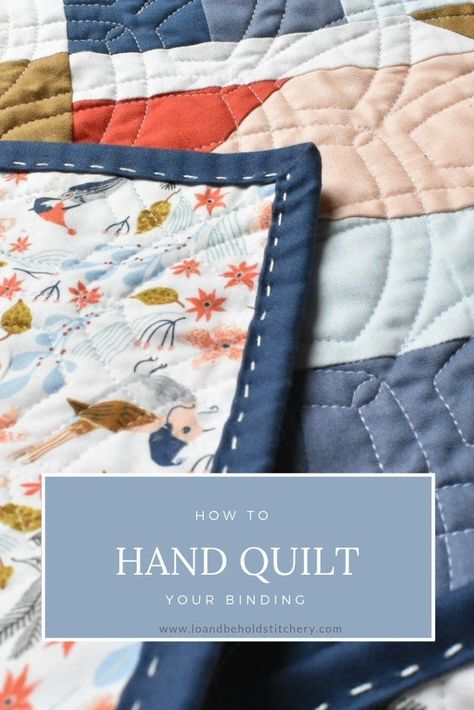 How To Hand Quilt, Quilting Needles, Easy Hand Quilting, Hand Quilting Technique, Hand Quilting Designs, Hand Quilting Patterns, Binding Tutorial, Hand Sewing Projects, Whip Stitch