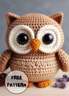 Free Crochet Owl English Amigurumi Pattern Owl Amigurumi Free Pattern, Crochet Origami, Owl Crochet Pattern Free, Crochet Owls, Owl Crochet Patterns, Easy Crochet Animals, Crochet Animal Amigurumi, Confection Au Crochet, Crochet Dolls Free Patterns