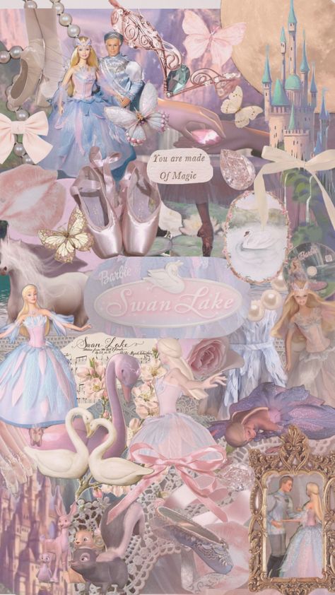 Barbie of swan lake 🎀🦢💎 Barbie And The Swan Lake Aesthetic, Girly Disney Wallpaper, Barbie Swan Lake Aesthetic Wallpaper, Barbie Of Swan Lake Aesthetic, Barbie Lockscreen Iphone Wallpapers, Barbie Swan Lake Tattoo, Iphone Wallpaper Barbie, Barbie Swan Lake Wallpaper, Walpaper Barbie